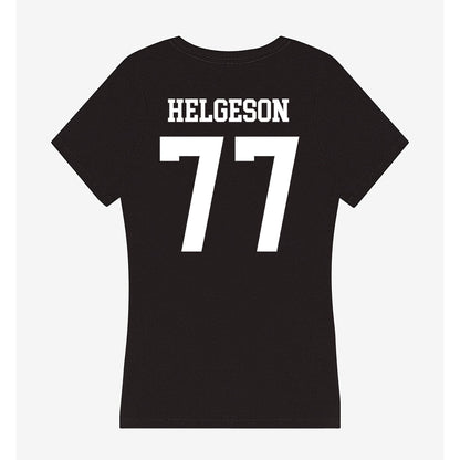 NSU - NCAA Football : Riley Helgeson - Women's V-Neck T-Shirt-1