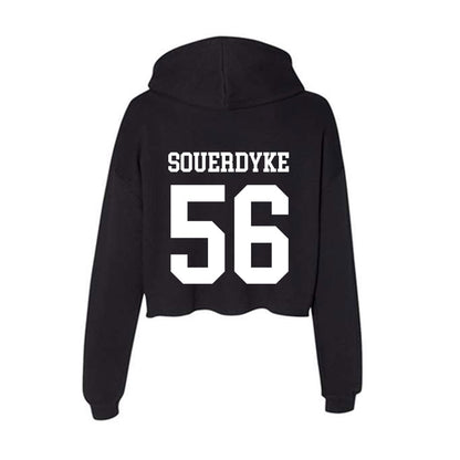 NSU - NCAA Football : Sam Souerdyke - Women's Crop Fleece Hoodie-1