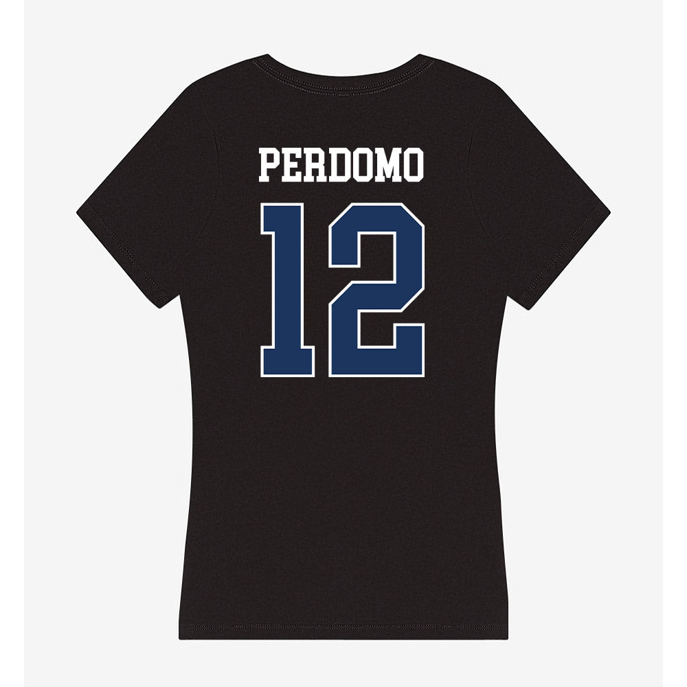 Monmouth - NCAA Women's Soccer : Evangeline Perdomo - Women's V-Neck T-Shirt-1