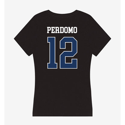 Monmouth - NCAA Women's Soccer : Evangeline Perdomo - Women's V-Neck T-Shirt-1