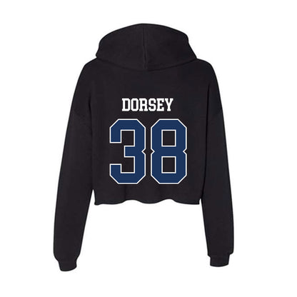 Monmouth - NCAA Football : Kendall Dorsey - Women's Crop Fleece Hooded Sweatshirt-1