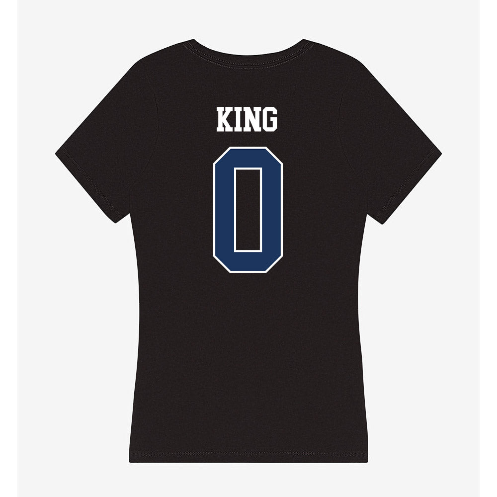Monmouth - NCAA Football : Luke King - Women's V-Neck T-Shirt-1