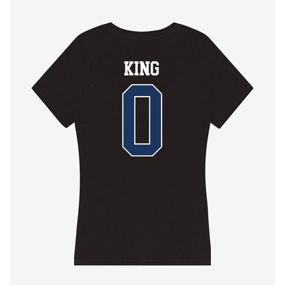 Monmouth - NCAA Football : Luke King - Women's V-Neck T-Shirt-1