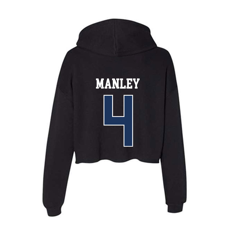 Monmouth - NCAA Women's Soccer : Emma Manley - Women's Crop Fleece Hoodie-1