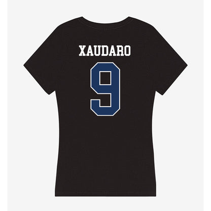 Monmouth - NCAA Women's Basketball : Claudia Xaudaro - Women's V-Neck T-Shirt-1