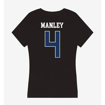 Monmouth - NCAA Women's Soccer : Emma Manley - Women's V-Neck T-Shirt-1
