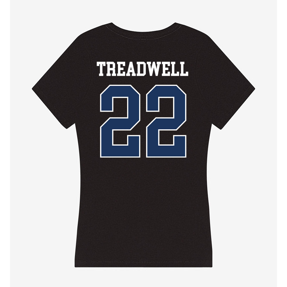 Monmouth - NCAA Football : Nazir Treadwell - Women's V-Neck T-Shirt-1