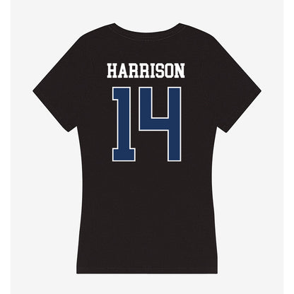 Monmouth - NCAA Football : Christian Harrison - Women's V-Neck T-Shirt-1