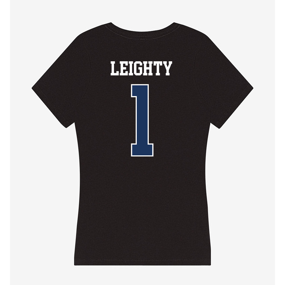 Monmouth - NCAA Softball : Bronwynn Leighty - Women's V-Neck T-Shirt-1