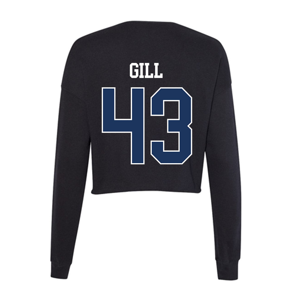 Monmouth - NCAA Men's Lacrosse : Arjun Gill - Women's Cropped Crew Fleece-1