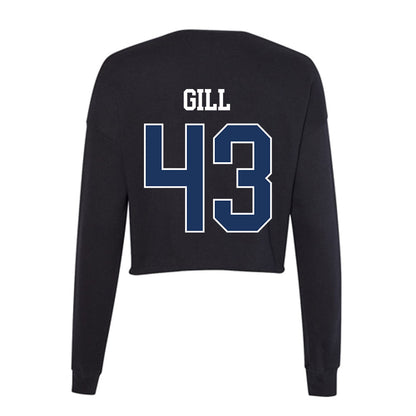 Monmouth - NCAA Men's Lacrosse : Arjun Gill - Women's Cropped Crew Fleece-1