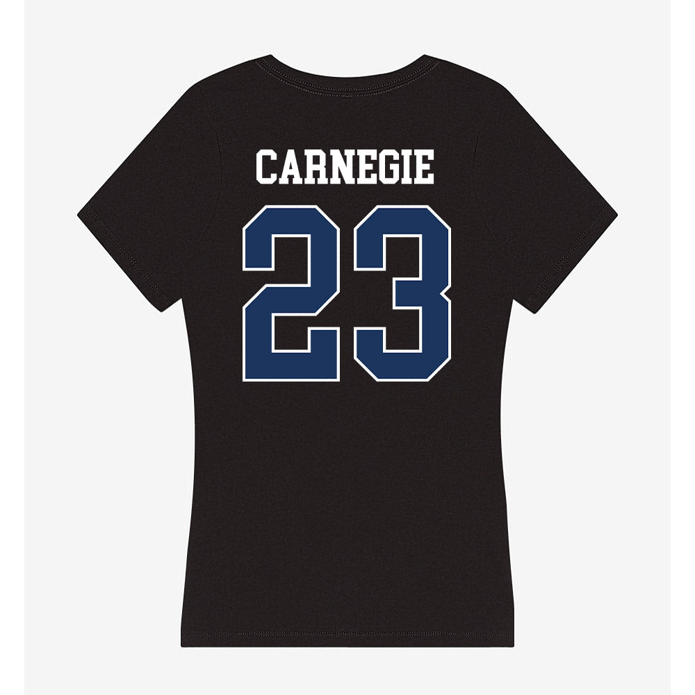 Monmouth - NCAA Women's Basketball : Lexi Carnegie - Women's V-Neck T-Shirt-1