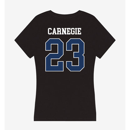 Monmouth - NCAA Women's Basketball : Lexi Carnegie - Women's V-Neck T-Shirt-1