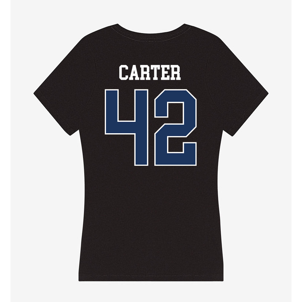 Monmouth - NCAA Football : Nolan Carter - Women's V-Neck T-Shirt-1