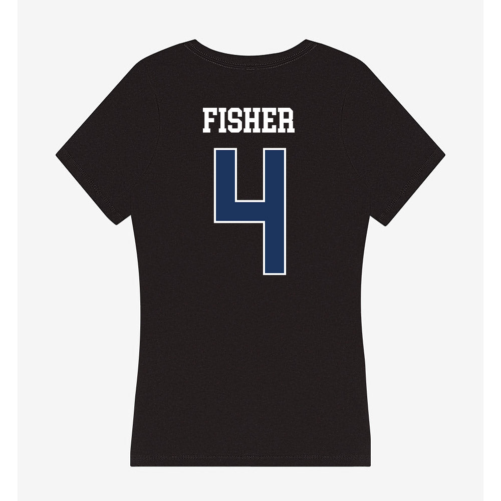 Monmouth - NCAA Men's Lacrosse : Ethan Fisher - Women's V-Neck T-Shirt-1