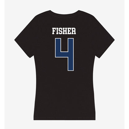 Monmouth - NCAA Men's Lacrosse : Ethan Fisher - Women's V-Neck T-Shirt-1