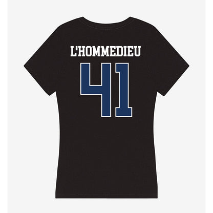 Monmouth - NCAA Men's Lacrosse : Benjamin L'Hommedieu - Women's V-Neck T-Shirt-1