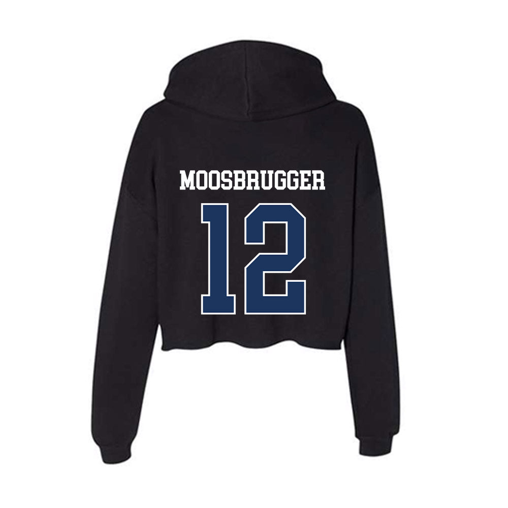 Monmouth - NCAA Men's Soccer : Otto Moosbrugger - Women's Crop Fleece Hoodie-1