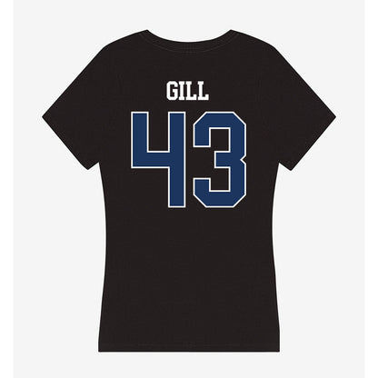 Monmouth - NCAA Men's Lacrosse : Arjun Gill - Women's V-Neck T-Shirt-1