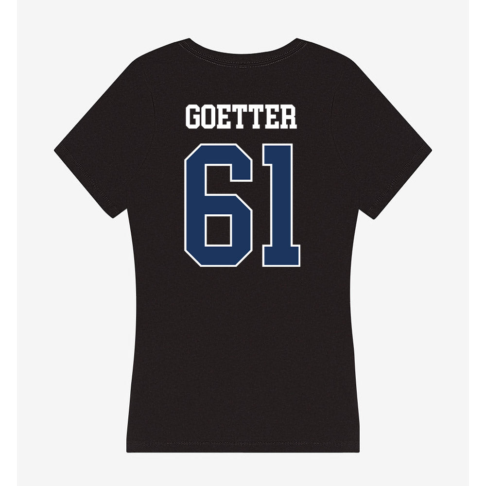 Monmouth - NCAA Football : Collin Goetter - Women's V-Neck T-Shirt-1