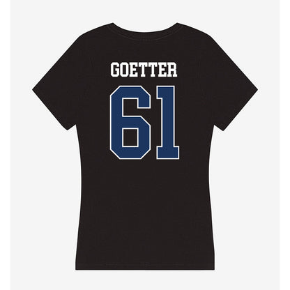 Monmouth - NCAA Football : Collin Goetter - Women's V-Neck T-Shirt-1