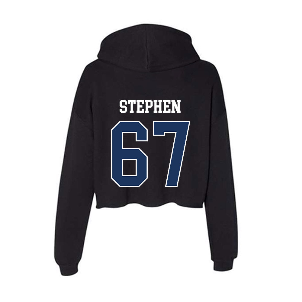 Monmouth - NCAA Football : Reutlinger Stephen - Women's Crop Fleece Hoodie-1