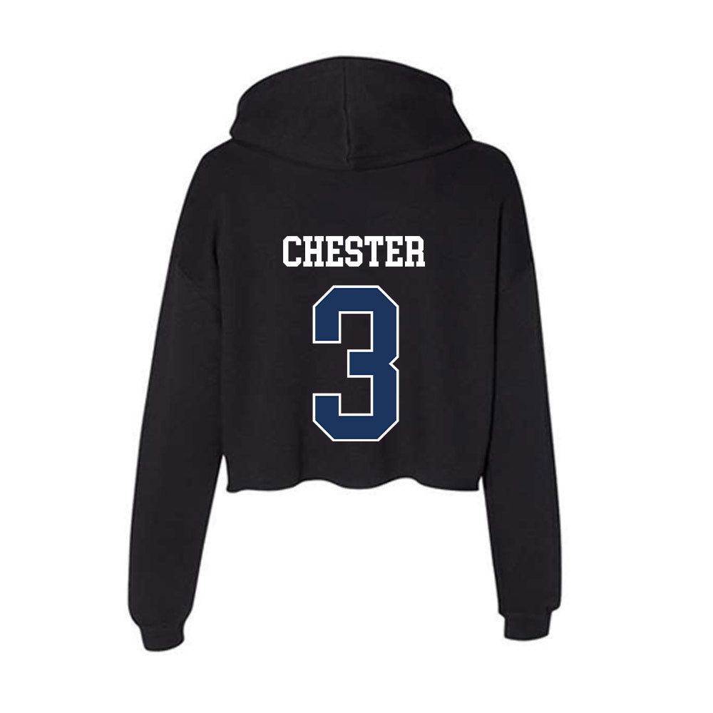 Monmouth - NCAA Men's Lacrosse : Hayden Chester - Women's Crop Fleece Hoodie-1