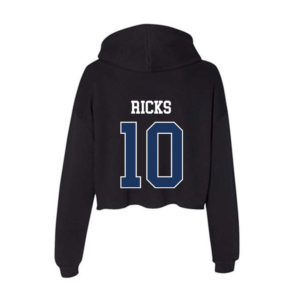 Monmouth - NCAA Women's Field Hockey : Elisabeth Ricks - Women's Crop Fleece Hoodie-1
