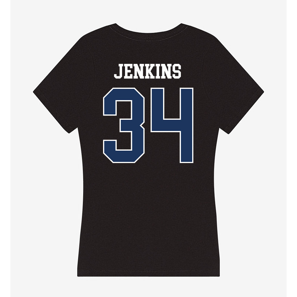 Monmouth - NCAA Men's Lacrosse : Jaeden Jenkins - Women's V-Neck T-Shirt-1
