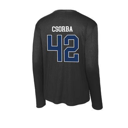 Monmouth - NCAA Men's Lacrosse : James Csorba - Activewear Long Sleeve T-Shirt-1