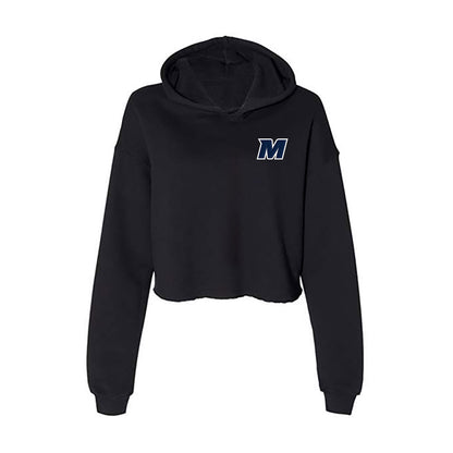 Monmouth - NCAA Men's Soccer : Jasen Bottini - Women's Crop Fleece Hooded Sweatshirt-0