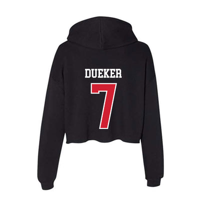 Fresno State - NCAA Women's Soccer : Lexi Dueker - Women's Crop Fleece Hooded Sweatshirt-1
