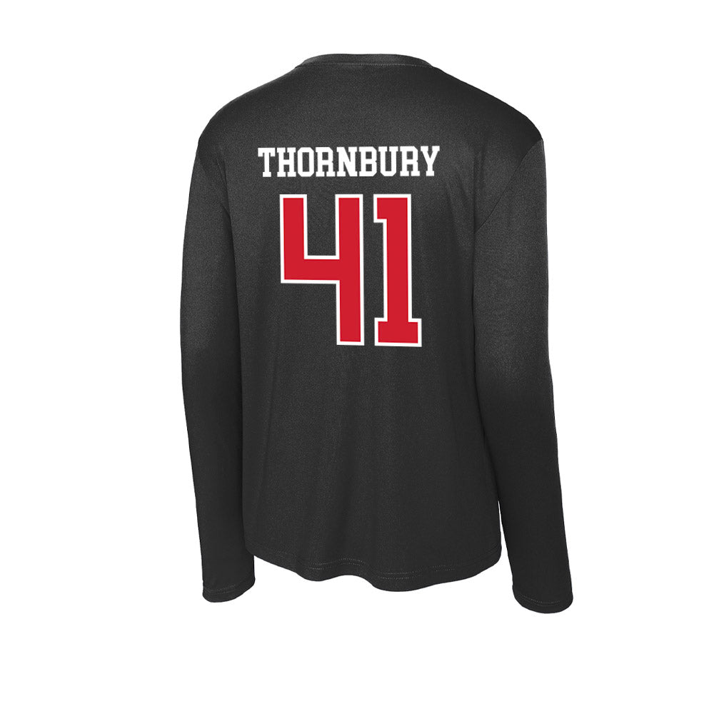 Fresno State - NCAA Baseball : Weston Thornbury - Activewear Long Sleeve T-Shirt-1
