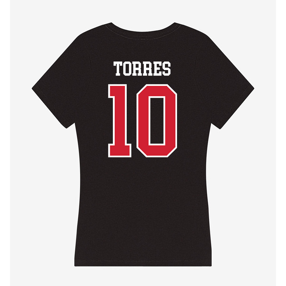 Fresno State - NCAA Women's Soccer : Daisy Torres - Women's V-Neck T-Shirt-1