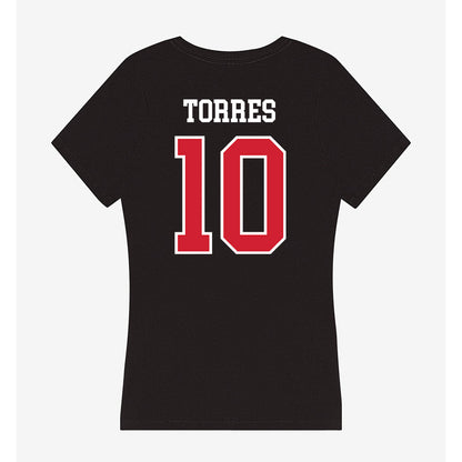 Fresno State - NCAA Women's Soccer : Daisy Torres - Women's V-Neck T-Shirt-1