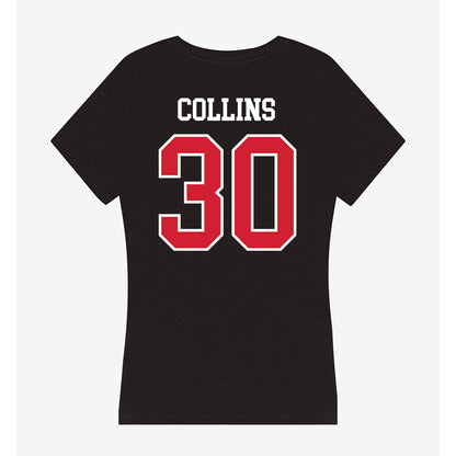 Fresno State - NCAA Baseball : Sky Collins - Women's V-Neck T-Shirt-1