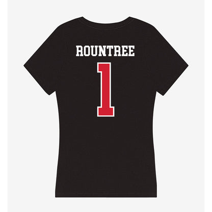 Fresno State - NCAA Softball : Nadia Rountree - Women's V-Neck T-Shirt-1