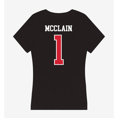 Fresno State - NCAA Football : Jahlil McClain - Women's V-Neck T-Shirt-1
