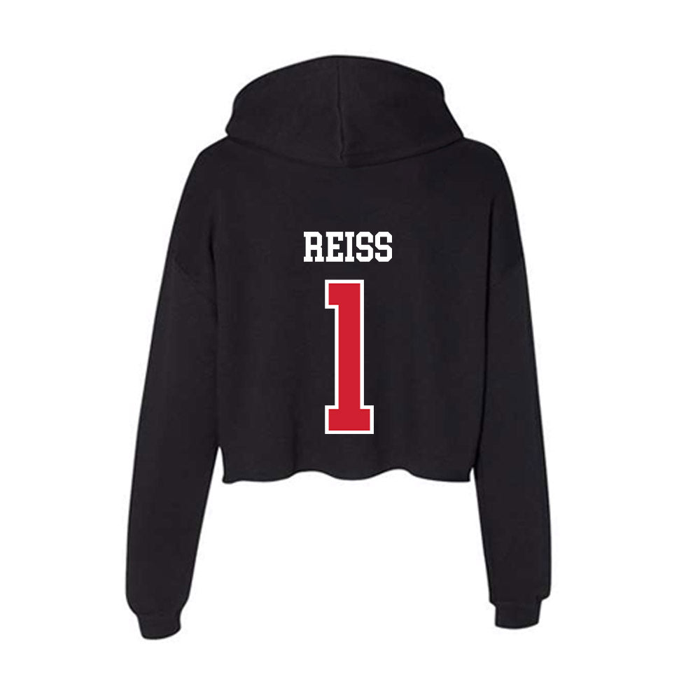Fresno State - NCAA Women's Soccer : Jessica Reiss - Women's Crop Fleece Hooded Sweatshirt-1