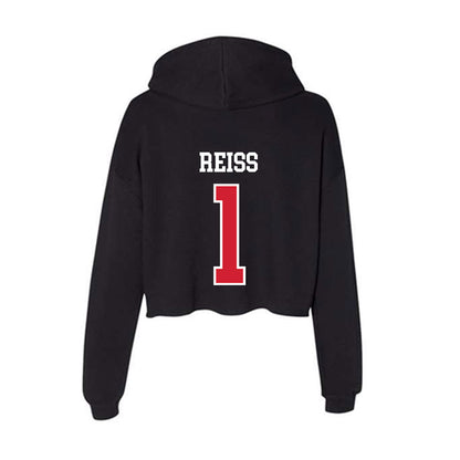 Fresno State - NCAA Women's Soccer : Jessica Reiss - Women's Crop Fleece Hooded Sweatshirt-1