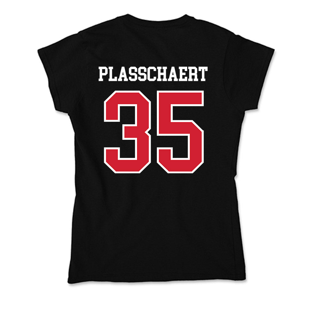 Fresno State - NCAA Baseball : Zach Plasschaert - Soft Style Women’s T-Shirt-1