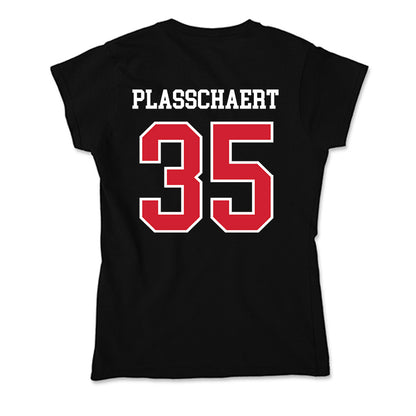 Fresno State - NCAA Baseball : Zach Plasschaert - Soft Style Women’s T-Shirt-1