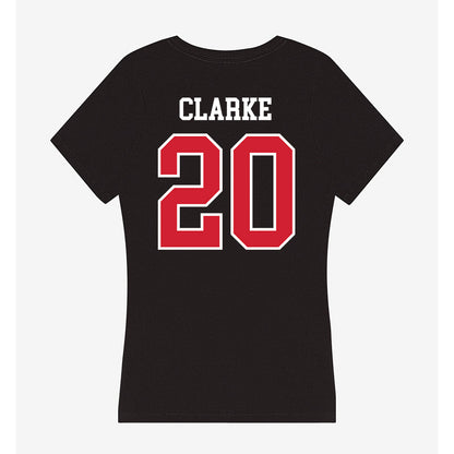 Fresno State - NCAA Women's Basketball : Indiya Clarke - Women's V-Neck T-Shirt-1