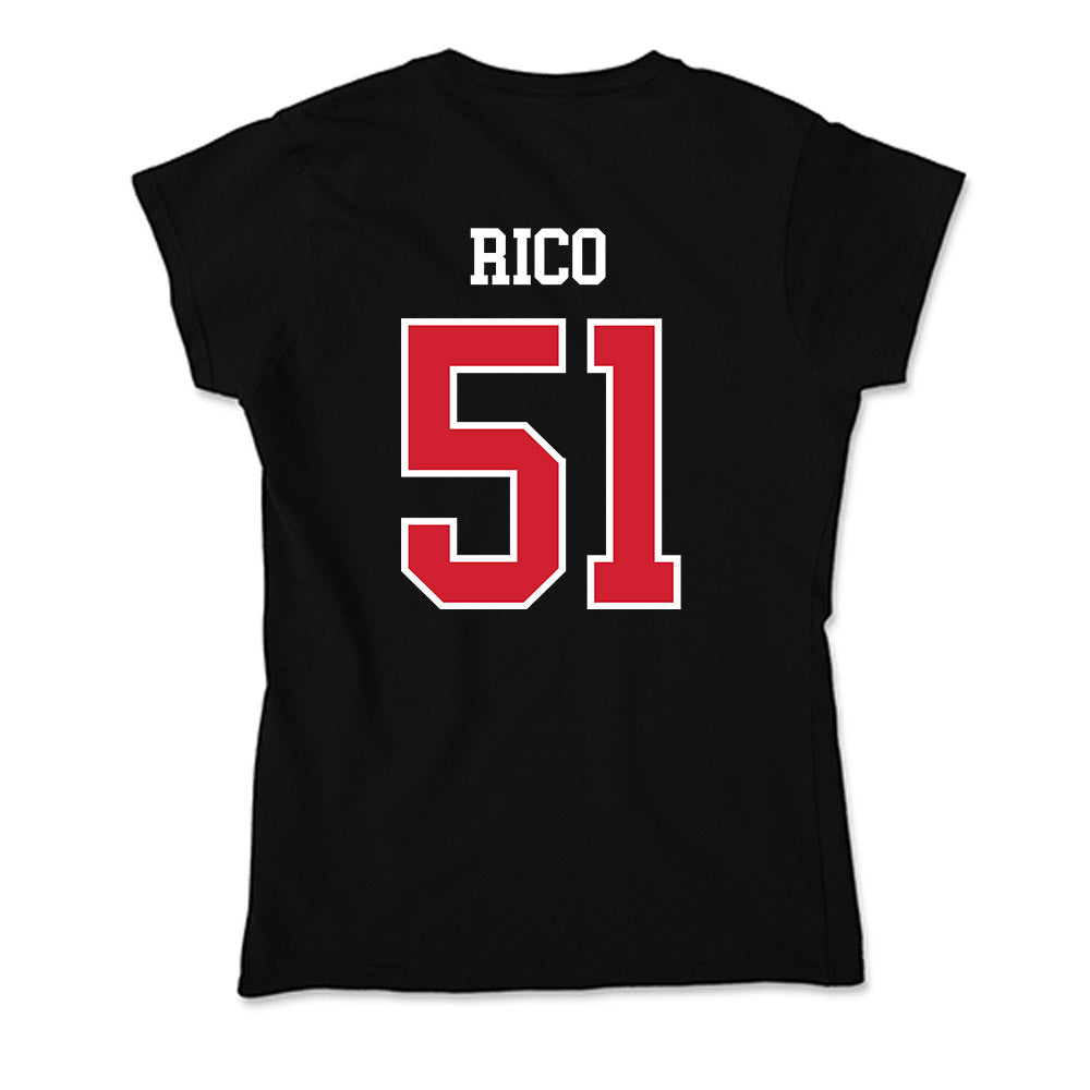 Fresno State - NCAA Baseball : Erik Rico - Soft Style Women’s T-Shirt-1