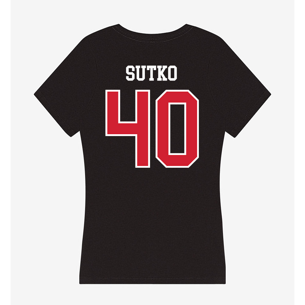 Fresno State - NCAA Football : Jaydon Sutko - Women's V-Neck T-Shirt-1