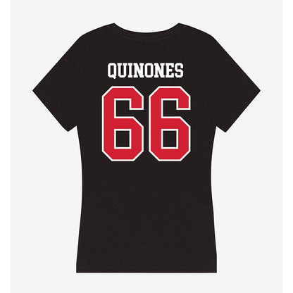 Fresno State - NCAA Football : Gino Quinones - Women's V-Neck T-Shirt-1