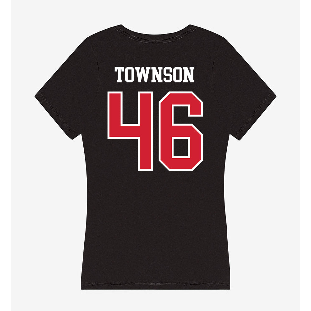 Fresno State - NCAA Baseball : Drew Townson - Women's V-Neck T-Shirt-1