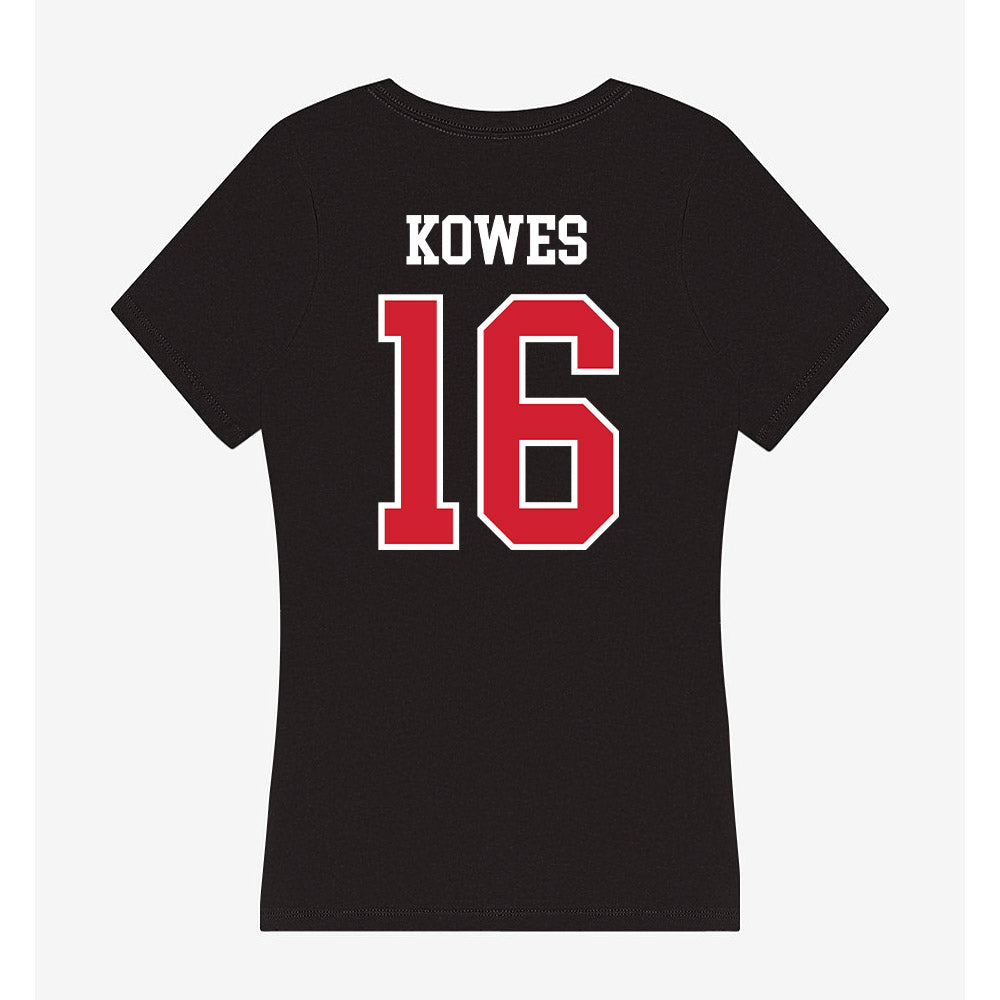 Fresno State - NCAA Baseball : Jacob Kowes - Women's V-Neck T-Shirt-1