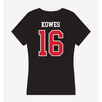 Fresno State - NCAA Baseball : Jacob Kowes - Women's V-Neck T-Shirt-1