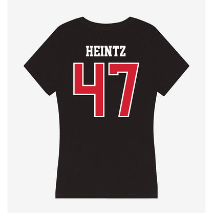 Fresno State - NCAA Baseball : Parker Heintz - Women's V-Neck T-Shirt-1